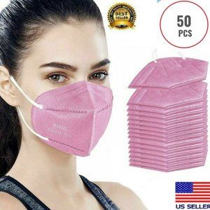 50 PCS - KN95 PINK Protective 5 Layer Face Mask